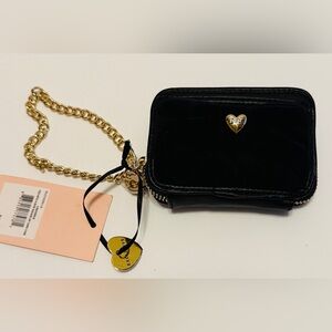 Black Quilted Women's Bag with Gold Chain